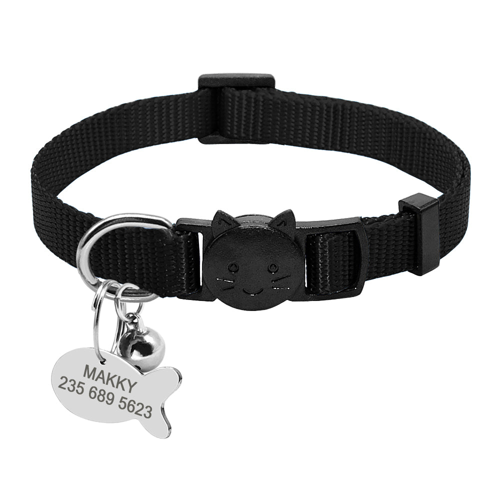 Collier chat à sécurité breakaway (ouverture rapide)