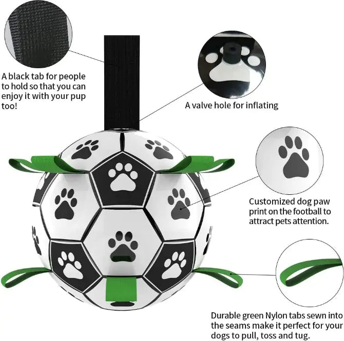 Ballon de foot interactif pour chien