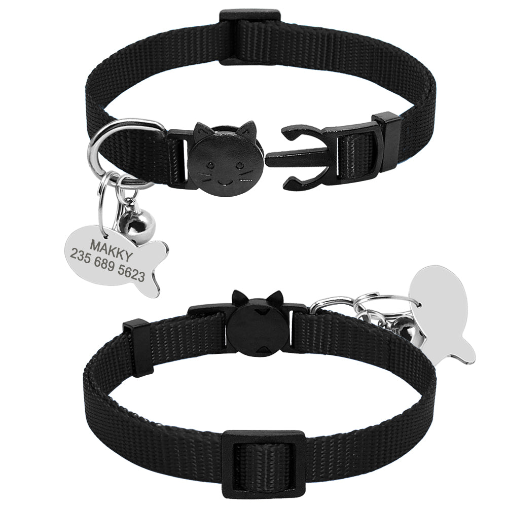 Collier chat à sécurité breakaway (ouverture rapide)