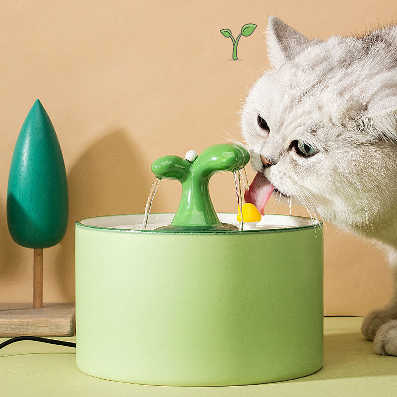 Ceramic Cat Water Fountain (1.5L)