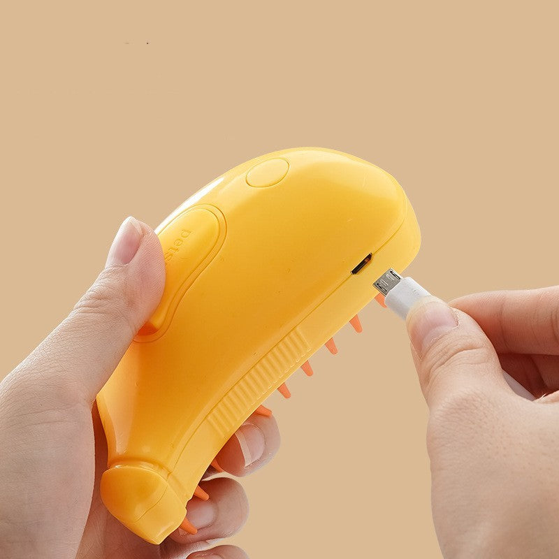 3-in-1 Pet Steam Grooming and Massage Brush