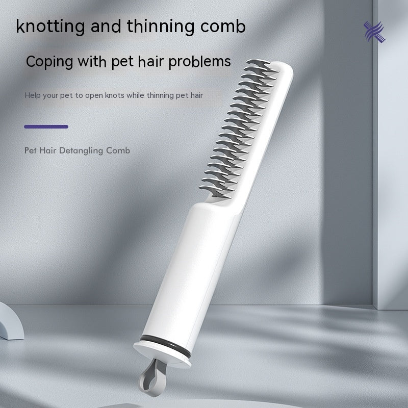 3-in-1 Pet Dematting and Detangling Comb