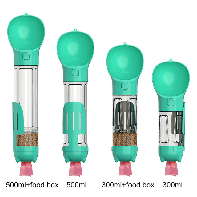 Portable Travel Pet Feeder and Water Bottle