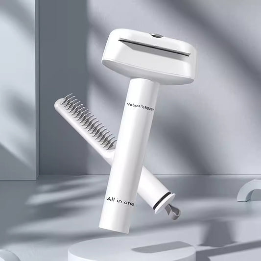 3-in-1 Pet Dematting and Detangling Comb