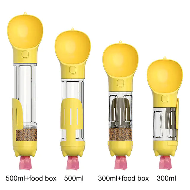 Portable Travel Pet Feeder and Water Bottle