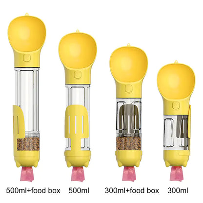 Portable Travel Pet Feeder and Water Bottle