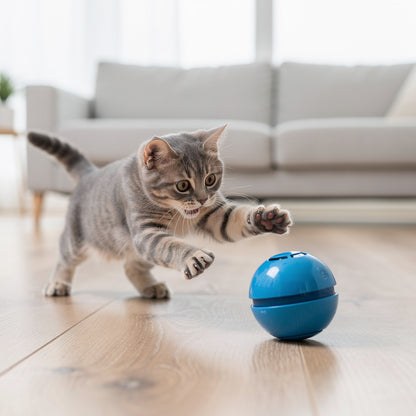 Gravity Rolling Cat Teasing Ball