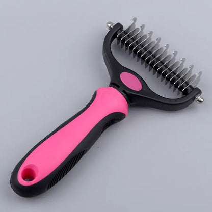 Double-Sided Pet Grooming Comb for Long Hair