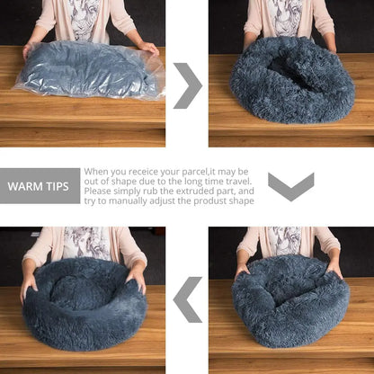 Calming Donut Cuddler Dog Bed