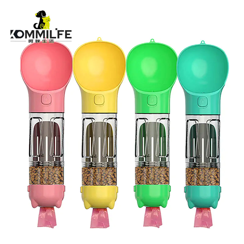 Portable Travel Pet Feeder and Water Bottle
