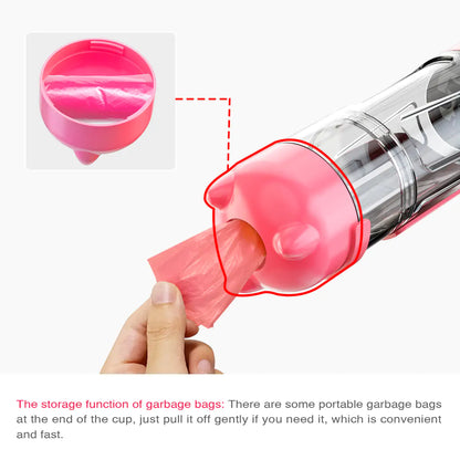 Portable Travel Pet Feeder and Water Bottle