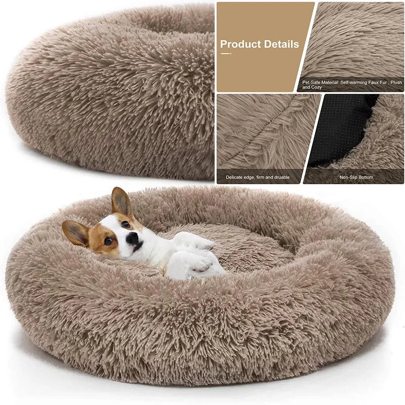 Calming Donut Cuddler Dog Bed