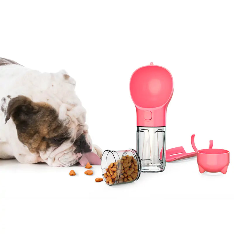 Portable Travel Pet Feeder and Water Bottle